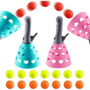 KAL-Jeu Exterieur Enfant Avec 2 Paniers De Démarrage Et 14 Balles Activité De Jeu Amusant Intérieur Et Extérieur Jouets De Balles Pour Enfants Pour Garçons Et Filles Jardin Fête Jeux - Neuf