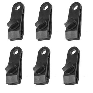Lot De 6 Pinces Robustes Pour Bâches ¿ Ancrages De Tente D'extérieur Durables, Résistants Aux Intempéries Et Polyvalents Pour Le Camping Et Plus Encore - Neuf