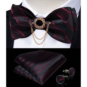 Dibangu Hommes Rose Solide Auto-Cravate Noeud Papillon Poche Carr&eacute; Boutons De Manchette Broche Ensemble Pour Mariage Mari&eacute; Mariage Affaires F&ecirc;te Noeuds Papillon--Ldlh3029 - Neuf