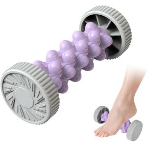 Rouleau De Massage Pieds Dur Pour Fasciite Plantaire, Masseur De Pied Roulant, Massage Appareil Rouleaux Pour Soulagement Des Pied Douleurs Et Relaxation Par Acupression (Violet) - Neuf
