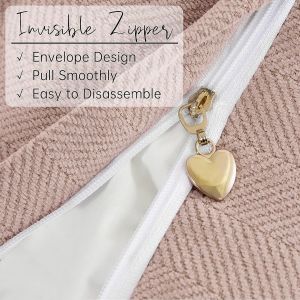 Trahoo-Housse De Coussin 30x50, Lot De 2 Housse Coussin En Chenille Coussin Canape Pour Canap&eacute; Au Design &Eacute;l&eacute;gant, Coussins D&eacute;coratifs Doux Et Luxueux Pour Canap&eacute;, Lit Et D&eacute;coration De La Maison - Neuf