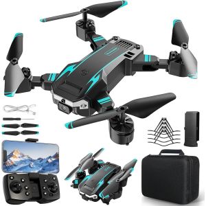 Nxpz Drone Avec Double Caméra Hd Pour Débutants, Drone Enfant Pliable, Décollage/Atterrissage À Un Bouton, Mode Sans Tête, Vol En Trajectoire, Pour Enfants Ou Débutants, 2 Batteries-Marque Générale - Neuf