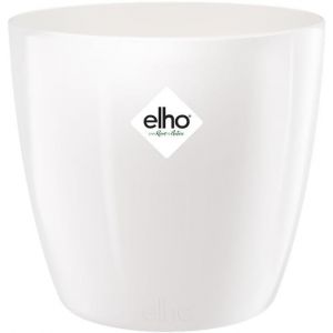 Nouvelhorizonstore-Brussels Diamond Rond 25 - Pot De Fleurs Pour Int&eacute;rieur - &Oslash; 25.2 X H 23.0 Cm - Blanc/Blanc - Neuf