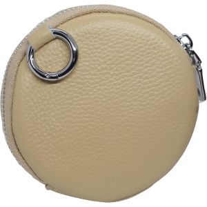 CAUC-Petit portefeuille rond en cuir - Porte-monnaie pour cartes, pi&egrave;ces de monnaie et petites choses, porte-monnaie avec mousqueton, porte-monnaie, Citron, Porte-monnaie - Neuf