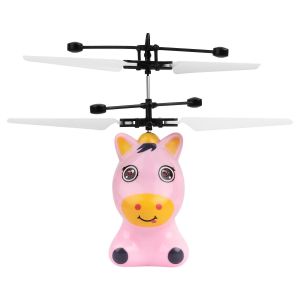 Jouet Volant De Dessin Anime, Drone A Commande Manuelle Avec Lumiere Led, Jouet Feerique Volant Pour Enfants, Cadeau Pour Garcons Et Filles-Qhfen - Neuf