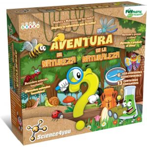 KAAQL-Funtastic 80003490 Kit Explorateur Pour Enfants +4 Ans-Kit Scientifique Avec 6 Expériences Pour Enfants 4 Ans : Explorez Une Fourmilière Avec Une Loupe Pour Insectes - Neuf