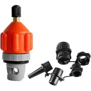 Adaptateur De Soupape D'air,Adaptateur De Pompe Sup De Bateau Pneumatique Avec Buse,Adaptateur De Pompe Sup Multifonction Convertisseur De Soupape D'air De Compresseur Pour Stand Up Paddle Boa - Neuf
