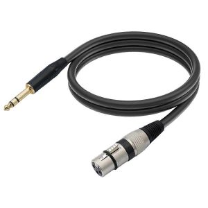 TRS 1/4 pouce vers XLR 3 broches C&acirc;ble sym&eacute;trique XLR vers jack 6,35 mm Cordon d'interconnexion du signal TRS Microphone A - Neuf