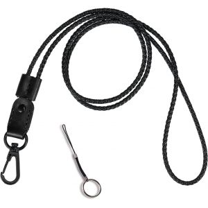 Cuir Cordon Tour De Cou, Lani&egrave;re Tour De Cou Avec Clip En M&eacute;tal Solide Pour Badge D'identit, Longe Ajustable Pour Femmes Et Hommes - Neuf