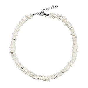 Shell Choker Collier R&eacute;glable Blanc Palourde Chips Coquillage Hawa&iuml;en &Eacute;t&eacute; Plage Bijoux - Neuf