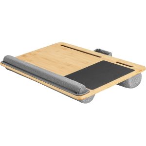 acdsgd-Coussin pour Ordinateur Portable avec Tapis de Souris et Repose-Poignets LA0035 Support Laptop Plateau de Genoux Aspect Bois Accessoires pour Notebook - Neuf