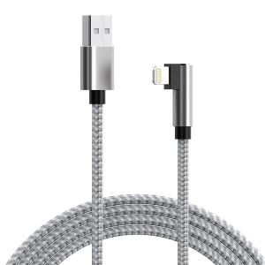 Lbgwp60-Câble Iphone 5 Mètres, [Mfi Certifié] Long Chargeur Lightning Usb A, 90 Degrés Charge Rapide Câble Lightning Pour Apple, Câble De Chargeur Rapide Pour Iphone 14 13 12 11 Pro Xr Xs X 8 Plus 7 - Neuf