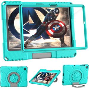 Étui Pour Tablette Samsung Galaxy Tab A9 Plus 11"" 2023 Avec Film De Protection D'écran, Résistant Aux Chocs Galaxy Tab A9+ Plus Avec Poignée Et Support Pour Tablette Samsung A9 Plus - Neuf