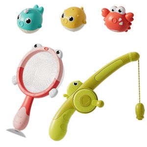 Jeu de p&ecirc;che magn&eacute;tique lumineux pour baignoire, avec mod&egrave;le de poisson, &eacute;tanche, s&ucirc;r, cadeau pour tout-petits, multicolore - Neuf
