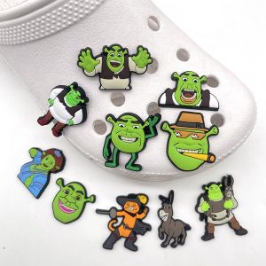 Lot De 10 Décorations 3d Pour Sabots (Shrek), Breloques Pour Chaussures, Jolies Chaussures - Neuf