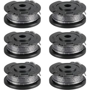 F016800569 Lot de 6 bobines de débroussailleuse compatibles avec Bosch ART 23 SL 26 SL,EasyGrassCut 18,23,26,18-230,18-260,1,65 mm,4,9 m - Neuf