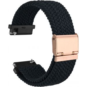 Tress&eacute; Bracelet Montre En Nylon Pour Homme Et Femme, Boucle R&eacute;glable, D&eacute;gagement Rapide, Sangles Sport Tiss&eacute;es, 18mm 19mm 20mm 21mm 22mm - Neuf