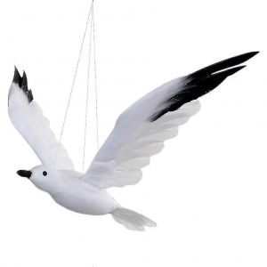1pc Cr&eacute;atif Mouette-Pendentif en forme de Emulational Mouette D&eacute;cor Artificielle de Mod&egrave;le de Volant Mouette Conception Suspendus Ornement Pour la Partie de Mariage - Taille L-mxbc - Neuf
