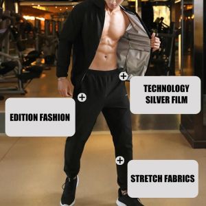 Hommes Manteau Pantalon Respirant Coupe-Vent Extensible Pour La Forme Marche Sport Cyclisme 3xl,Tenue - Neuf