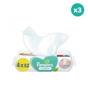 3x208 Lingettes Sensitive - Pampers - Neuf