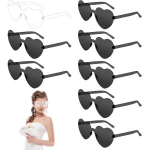 Asas-Lunettes De Soleil En Forme De C?Ur,Lunettes De Soleil,Lunettes De Soleil En Forme De C?Ur,Lunettes De Soleil Transparentes Rétro En Forme De C?Ur,Lunettes De Fête Pour Femmes Accessoires Photo Jga - Neuf