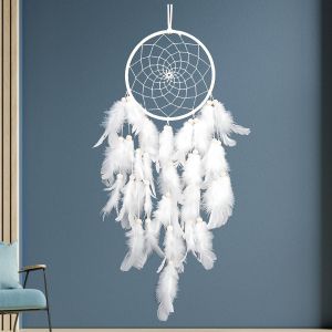 Attrape-R&ecirc;ves Pour Enfants,Blanc,Longueur : 55 Cm,Diam&egrave;tre : 15 Cm,D&eacute;coration Pour Chambre D'enfant,Chambre &Agrave; Coucher,Mariage,F&ecirc;te,Id&eacute;e Cadeau - Neuf