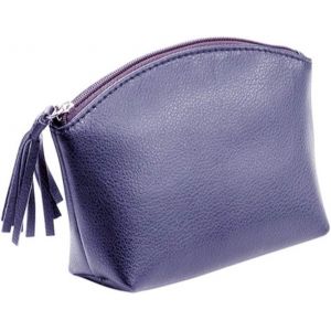MAA-2702 Trousse de Toilette en Cuir véritable avec Fermeture éclair et Fermeture éclair à Franges en Cuir, Petite Poche, Trousse de Toilette, Trousse de Toilette pour Voyage, Trousse de - Neuf
