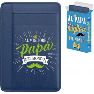 Porte-Cartes Papa,Bleu,Minimaliste - Neuf