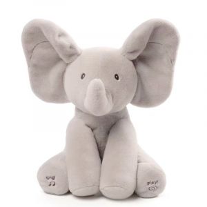 Peluche interactive pour bébé ¿ pour développer le développement de votre enfant ¿ Peluche éléphant taille 30 cm - Neuf