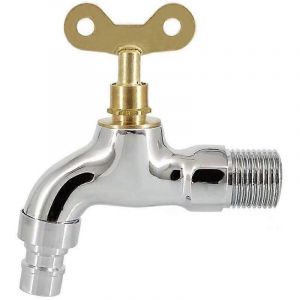 Clé de robinet verrouillable à ouverture rapide d'extérieur Antivol Poignée en or d'eau Robinet en alliage de zinc Interrupteur Accessoires - Neuf
