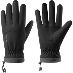 Gants De Cyclisme Coupe-Vent Et Thermiques, Gants De Moto, Pour Homme Et Femme, Antid&eacute;rapants, &Eacute;cran Tactile, Pour V&eacute;lo, Sports De Moto, Vtt, Course, Randonn&eacute;e, Conduite, Camping, Ski (Noir, M) - Neuf