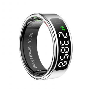 Bague Connectée Taille 12 Suivi Santé Sport Sommeil Etanche Bluetooth 5.2 Argent Yonis - Neuf