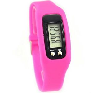 Bracelet Podomètre, Multi-Fonction Léger Smart Activity Tracker Compteur De Calories Compteur De Calories Compteur De Pas (2pcs-Rose + Noir) - Neuf