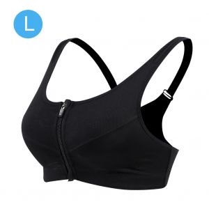 Soutien-Gorge De Sport Haute Resistance Et Anti-Secousses Pour Femme, Soutien-Gorge D'entrainement Yoga, Noir, Taille L - Neuf