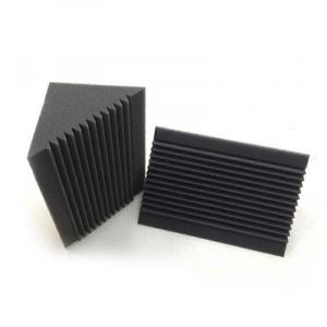 6 PCS Mousse Anthracite/Noir Insonorisation Mur d'angle 12 x 12 x 24 cm - Neuf