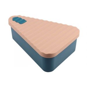 Bo&icirc;te De Conservation En Silicone Pour Parts De Pizza Avec Plateau &iquest; Peut Contenir 3 Parts, Passe Au Micro-Ondes, L&eacute;g&egrave;re Et Facile &Agrave; Nettoyer - Neuf