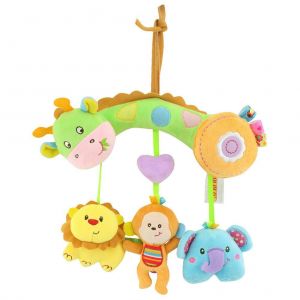 Siege Auto Pour Bebe, Poussette, Jouets Sensoriels Pour Bebe, Hochet En Peluche, Anneau De Dentition, Poussette, Cloche Suspendue, Jouet Pour Berceau - Neuf