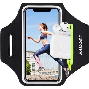 Kal-Brassard De Sport Universel Avec Poche Écouteur Brassard Running Pour Iphone 16 15 14 13 12 11 Pro Max Samsung Galaxy Porte Telephone Course A Pied Pour Jogging Cyclisme Randonnée Brassard Armban - Neuf