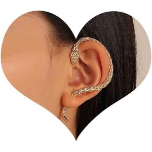 Kal-Boucle D'oreille Bohème Serpent Boucle D'oreille Or Serpent Cartilage Boucle D'oreille Punk Serpent Clip Boucle D'oreille Serpent Vipère Boucle D'oreille Grimpante Bijoux Pour Femmes Et - Neuf