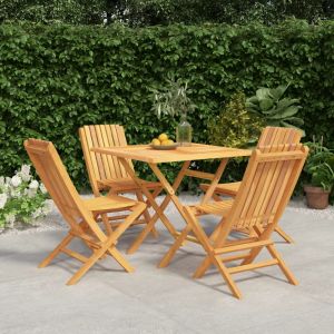 Prolenta Premium - Ensemble &Agrave; Manger De Jardin 5 Pcs Bois De Teck Massif - Neuf