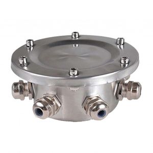 Bo&icirc;tier De Raccordement Submersible En Acier Inoxydable 304 Ip68 Pour Eclairage De Piscine, Bassin Et Fontaine (1 Entree, 3 Sorties). - Neuf