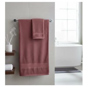 Serviette De Toilette 50 X 90 Cm Lilas Marsala - Neuf