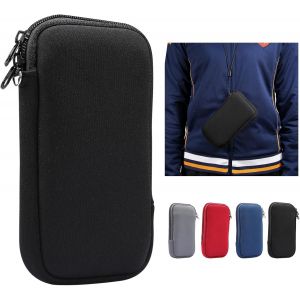 KALANKA-&Eacute;tui Neoprene pour T&eacute;l&eacute;phone Portable, Chaussette Homme pour Smartphone, 6.7-6.9 Pouces Universel Housse de Protection Pochette Sacoche en N&eacute;opr&egrave;ne avec Fermeture Eclair, Cordons Tour de Cou - Neuf