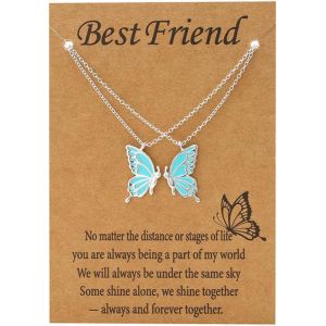 Kal-Collier D'amitié Collier Bff Pour 2 Cadeaux Pour Filles Collier Bijoux Anniversaire Longue Distance Cadeaux De Noël Pour Femmes Filles Soeurs - Neuf