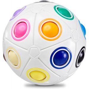 Bola mágica grande original con 19 bolas pequeñas, juego de habilidad para adultos y niños. Juego de rompecabezas de bola mágica arcoíris para niñas y niños a partir de 6 años. - Neuf