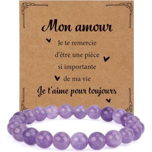 Kalsw-Cadeau Saint Valentin Femme Cadeau Copine Bracelet Couple Cadeau Pour Sa Copine Cadeau Couple Cadeau St Valentin Couple Cadeau Copine Noel - Neuf