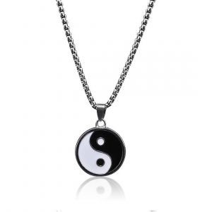 Colliers D'amiti&eacute; Yin Yang Pour Couples, Pendentif Tai Chi Noir Et Blanc Pour Hommes Et Femmes - Neuf