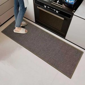 Ulteronixshop-Tapis De Cuisine Antid&eacute;rapant En Caoutchouc, Tapis Antifatigue Lavable Devant &Eacute;vier - Imperm&eacute;able Et R&eacute;sistant &Agrave; L'huile Pour Salle De Bain, Buanderie, Couloir (B&eacute;ige, 43.5x120) - Neuf