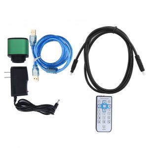 XYONG Camera de microscope industriel, port USB, sortie video, objectif a monture C, lumiere, prise US 100-240 V CA - Neuf