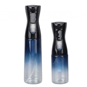 Lot De 2 Flacons De Spray Capillaire Vides Et Rechargeables, Vaporisateur Continu A Brume Fine, Degrade Bleu, 300 Ml Et 200 Ml - Neuf